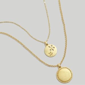 Madewell Two-Piece Eyelet Lace Necklace Set